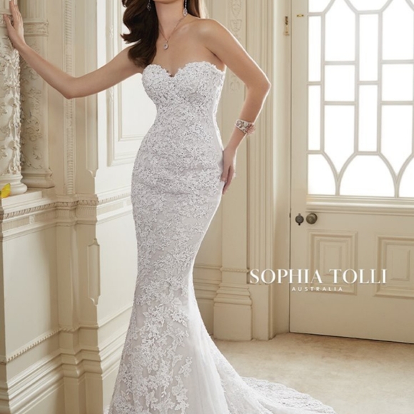 Sophia Tolli Maeve Dress & Overskirt - Picture 3 of 4